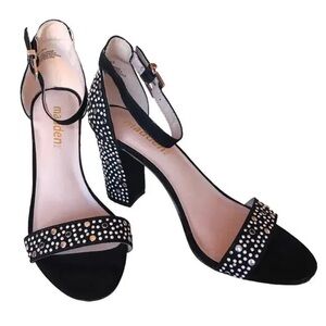Madden Black and Silver Studded Women's Heels